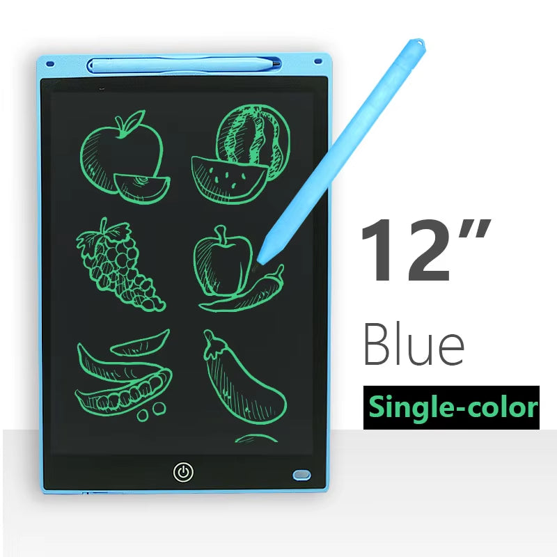 Colorful Digital LCD Writing Tablet - 8/12 Inch Drawing Board for Kids - Fun Graphic Tablet Toy!