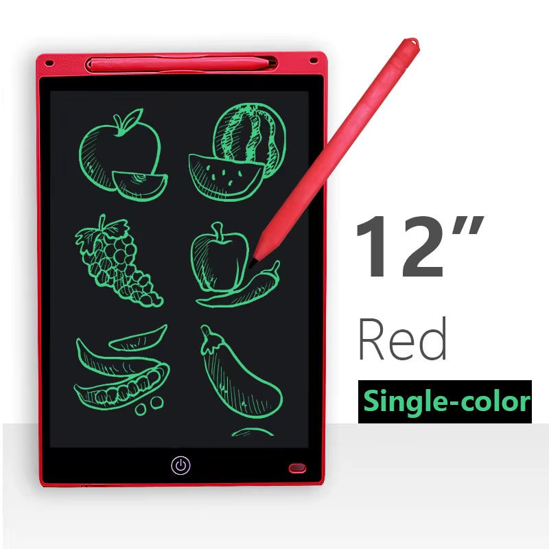 Colorful Digital LCD Writing Tablet - 8/12 Inch Drawing Board for Kids - Fun Graphic Tablet Toy!