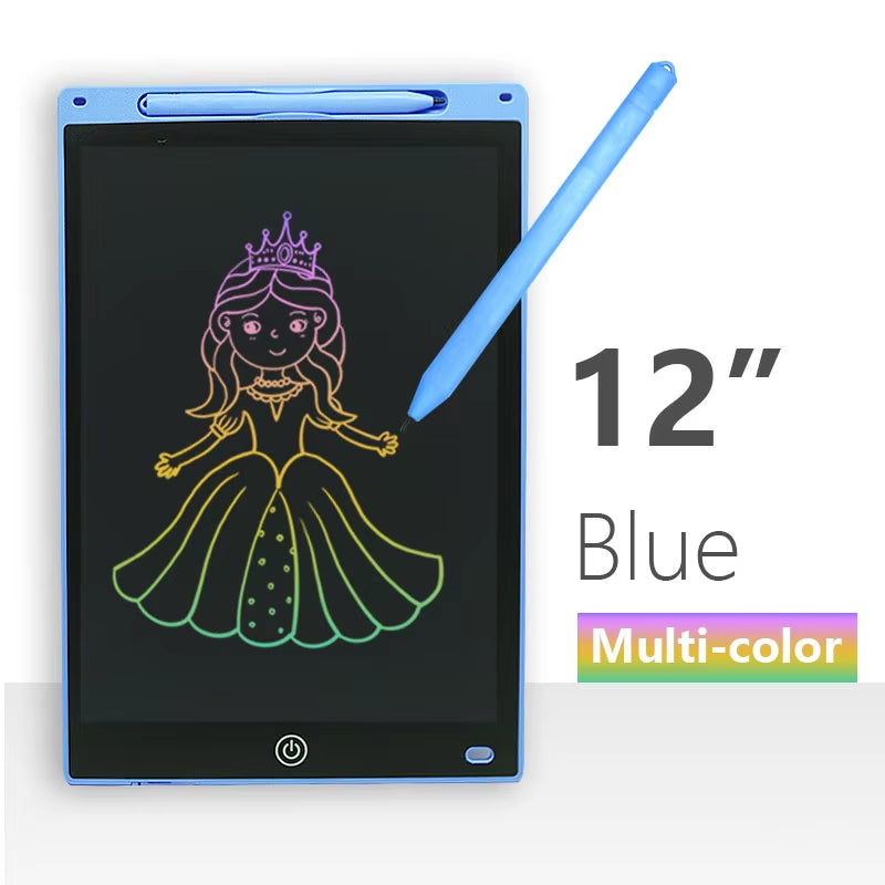 Colorful Digital LCD Writing Tablet - 8/12 Inch Drawing Board for Kids - Fun Graphic Tablet Toy!
