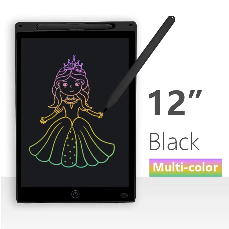 Colorful Digital LCD Writing Tablet - 8/12 Inch Drawing Board for Kids - Fun Graphic Tablet Toy!