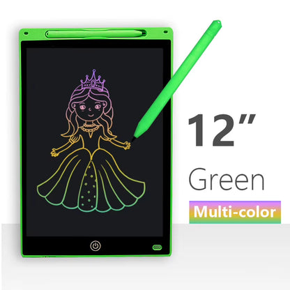 Colorful Digital LCD Writing Tablet - 8/12 Inch Drawing Board for Kids - Fun Graphic Tablet Toy!