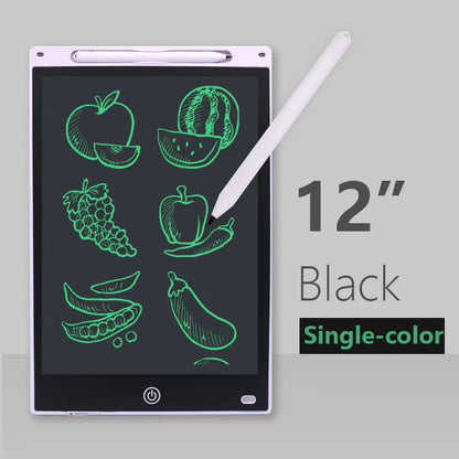 Colorful Digital LCD Writing Tablet - 8/12 Inch Drawing Board for Kids - Fun Graphic Tablet Toy!