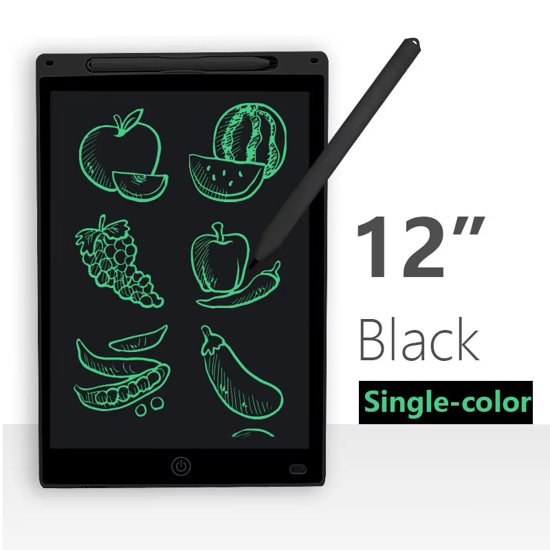 Colorful Digital LCD Writing Tablet - 8/12 Inch Drawing Board for Kids - Fun Graphic Tablet Toy!