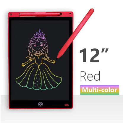 Colorful Digital LCD Writing Tablet - 8/12 Inch Drawing Board for Kids - Fun Graphic Tablet Toy!